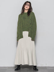 フラッフィークルーネックニット≪手洗い可能≫