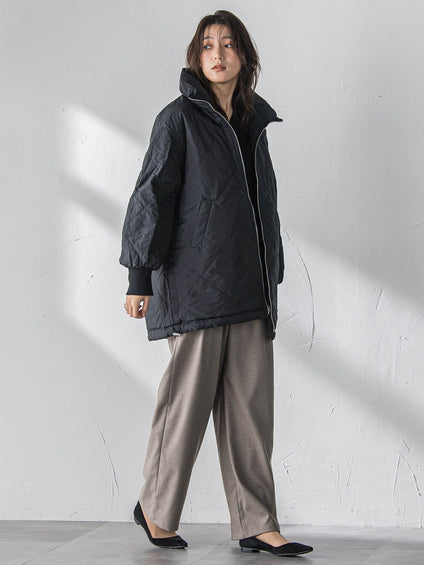 中綿リバーシブルコート≪手洗い可能≫