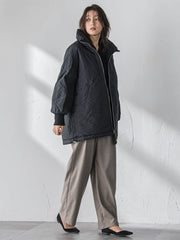 中綿リバーシブルコート≪手洗い可能≫