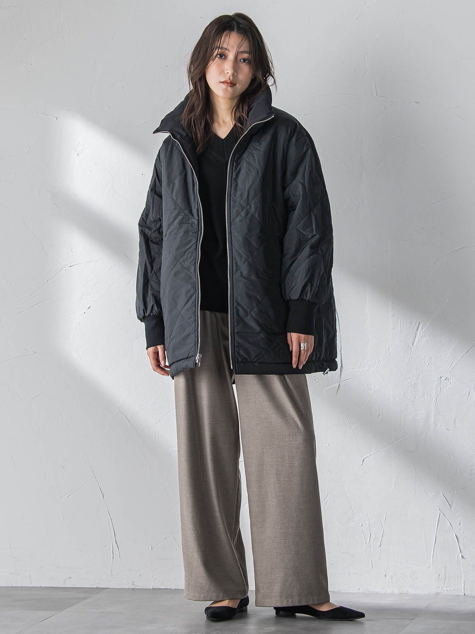 中綿リバーシブルコート≪手洗い可能≫