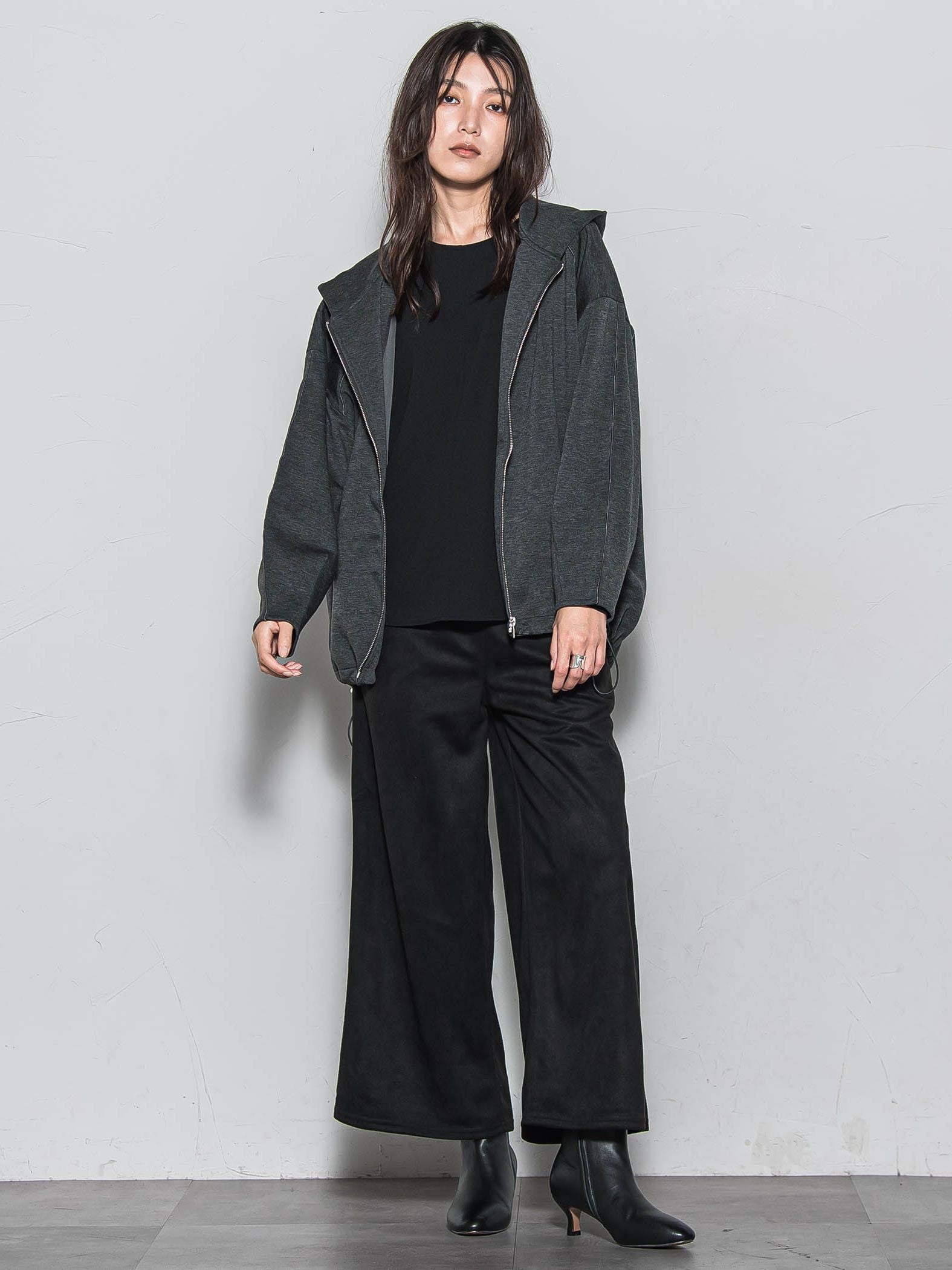 【WEB限定】フードジップダンボールパーカー≪手洗い可能≫