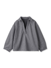 【楽・美・軽】スキッパーブラウス≪手洗い可能≫