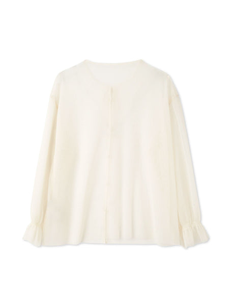 チュールレイヤーセットツィードジャケット