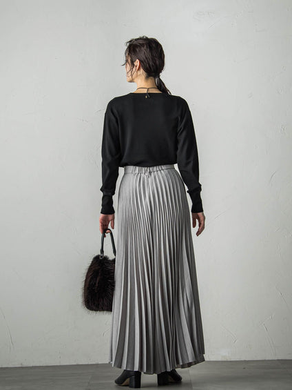 【WEB限定サイズあり】【洗えるニット】Brisbaneクルーネックプルオーバー