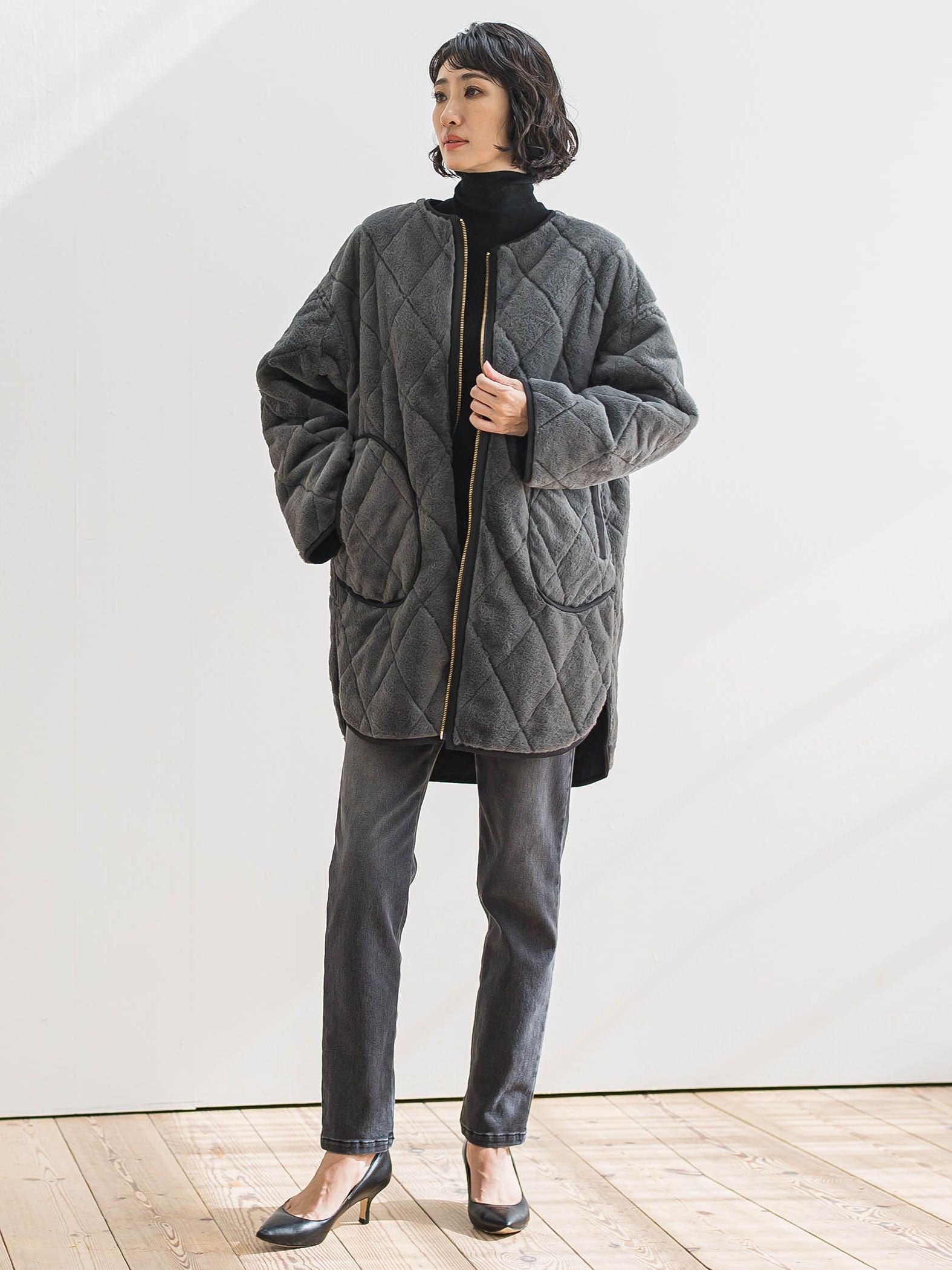 【WEB限定】”まるで毛布”どちらも主役リバーシブルアウター