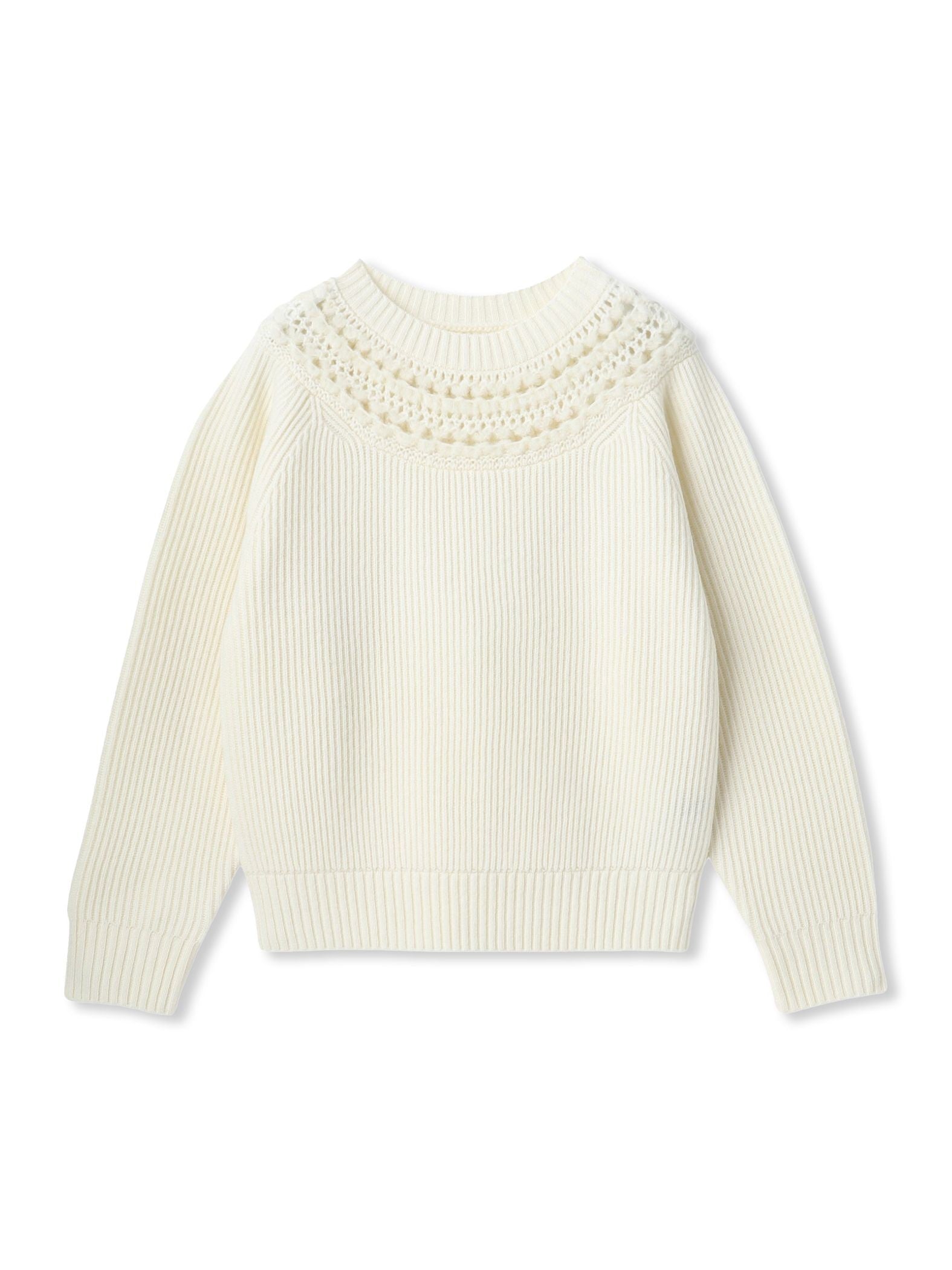 透かし編みノルディックガラニット