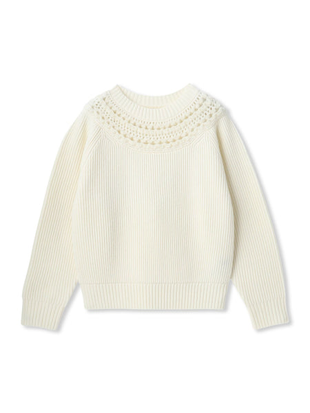 透かし編みノルディックガラニット