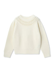 透かし編みノルディックガラニット