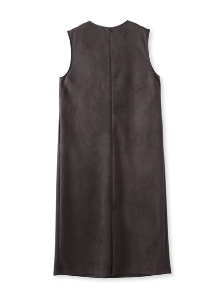 【WEB限定】フェイクスエードワンピース≪洗える≫