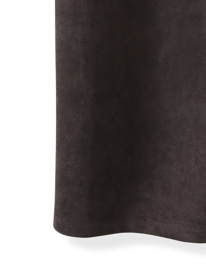 【WEB限定】フェイクスエードワンピース≪洗える≫