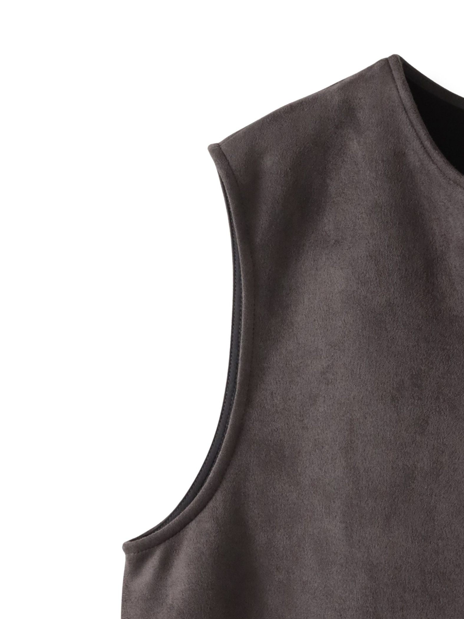 【WEB限定】フェイクスエードワンピース≪洗える≫