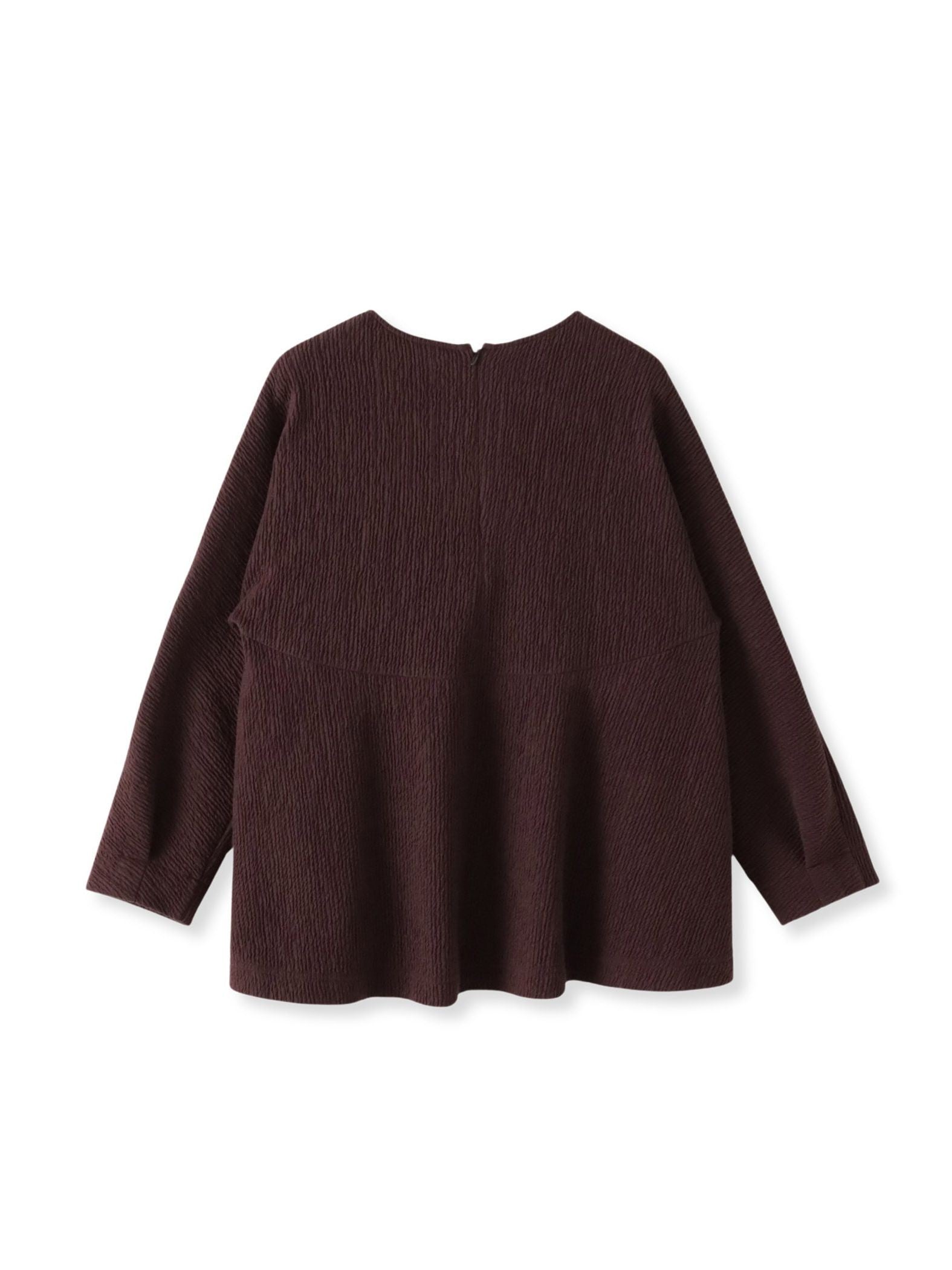 【大きいサイズ】ツブツブジョーゼットカットソー≪洗濯機で洗える≫