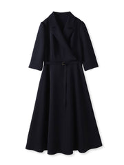 トリアセテートストレッチツイルワンピース