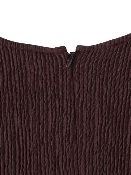 【大きいサイズ】ツブツブジョーゼットカットソー≪洗濯機で洗える≫