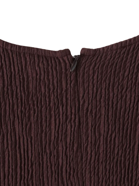 【大きいサイズ】ツブツブジョーゼットカットソー≪洗濯機で洗える≫