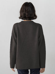 【大きいサイズ】ヘリンボーンニット