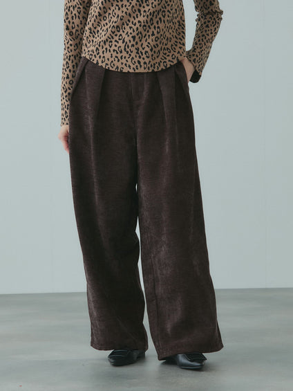 サージ2タックワイドパンツ≪手洗い可能≫