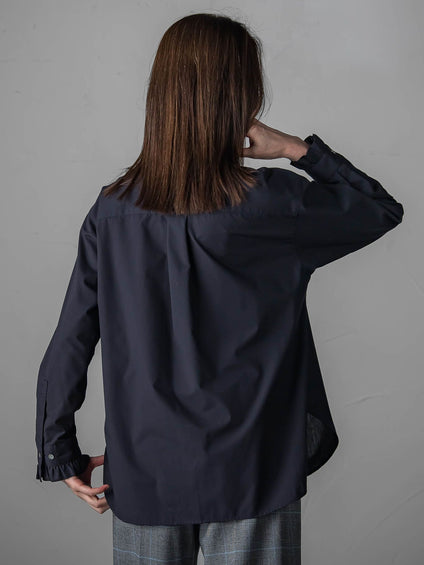 【大きいサイズ】ネックフリルブラウス