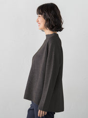 【大きいサイズ】ヘリンボーンニット