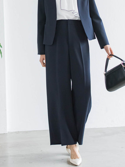 【WEB限定 13号】トリクシオンワイドパンツ≪セットアップ対応/手洗い可能≫