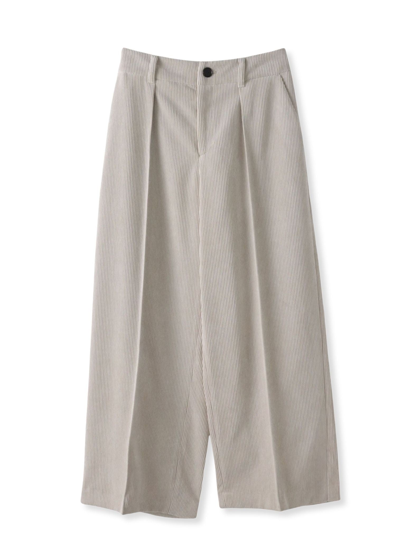コーデュロイワイドパンツ≪洗濯機で洗える≫