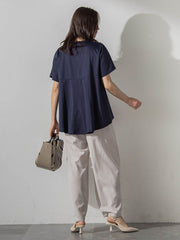 ナチュラルストレッチカーブパンツ≪セット着用可≫
