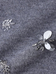 ビジュー刺繍カーディガン≪手洗い可能≫