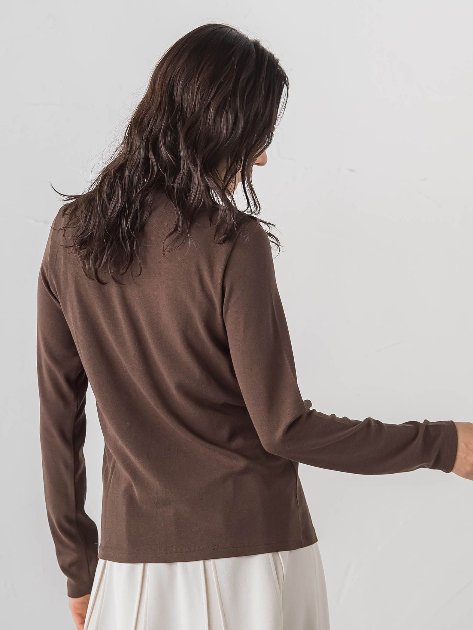 【WEB限定】【Skinea】≪着るスキンケア≫タートルネックカットソー
