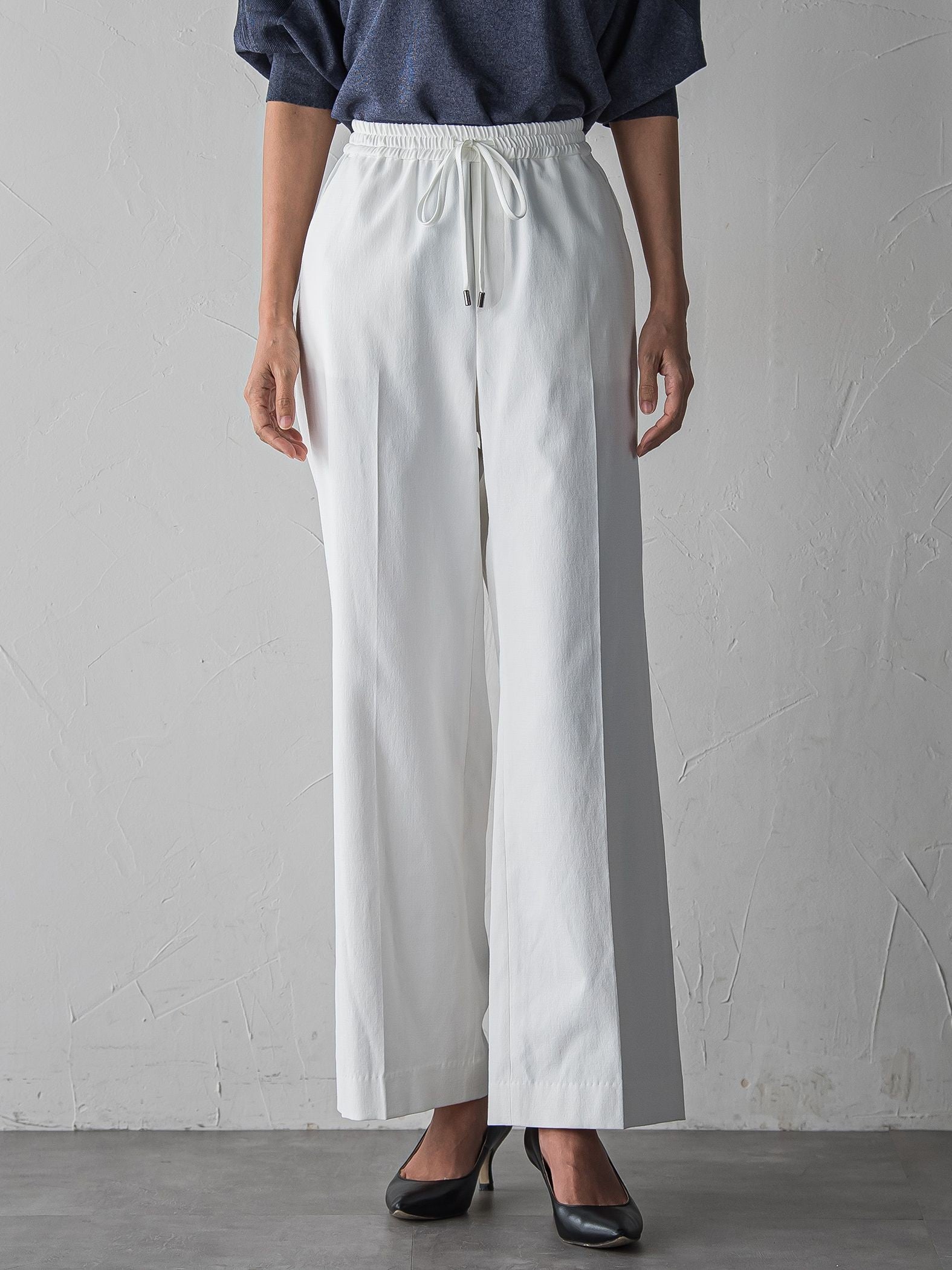 【大きいサイズ】シェルタリングワイドパンツ