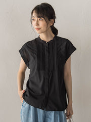 【WEB限定】サスティナコットンライクローンブラウス