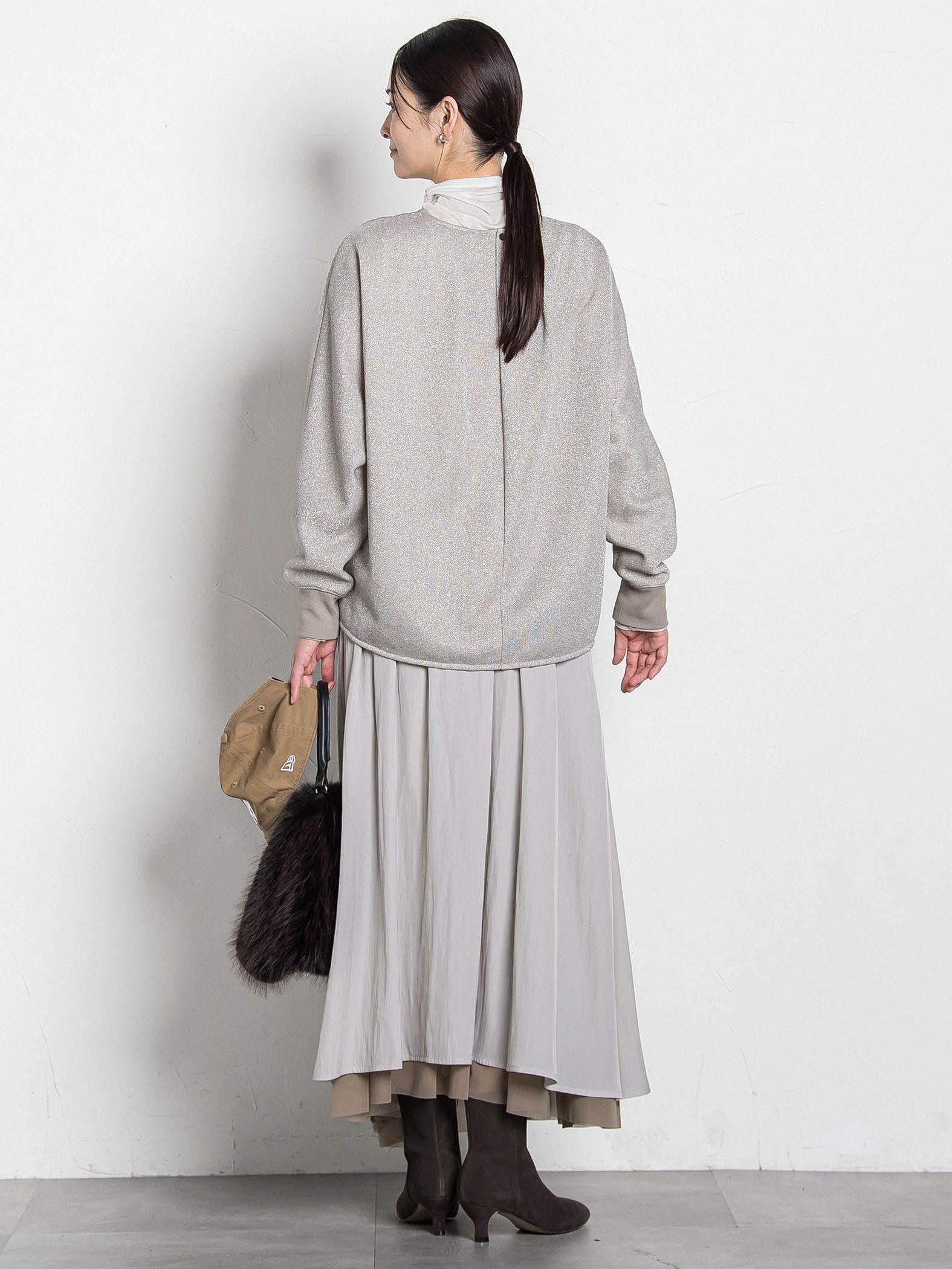 カシミヤシルクシアーラメタートル≪WEB限定カラー/手洗い可能≫