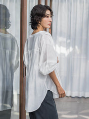 【WEB限定】シルキーローンブラウス