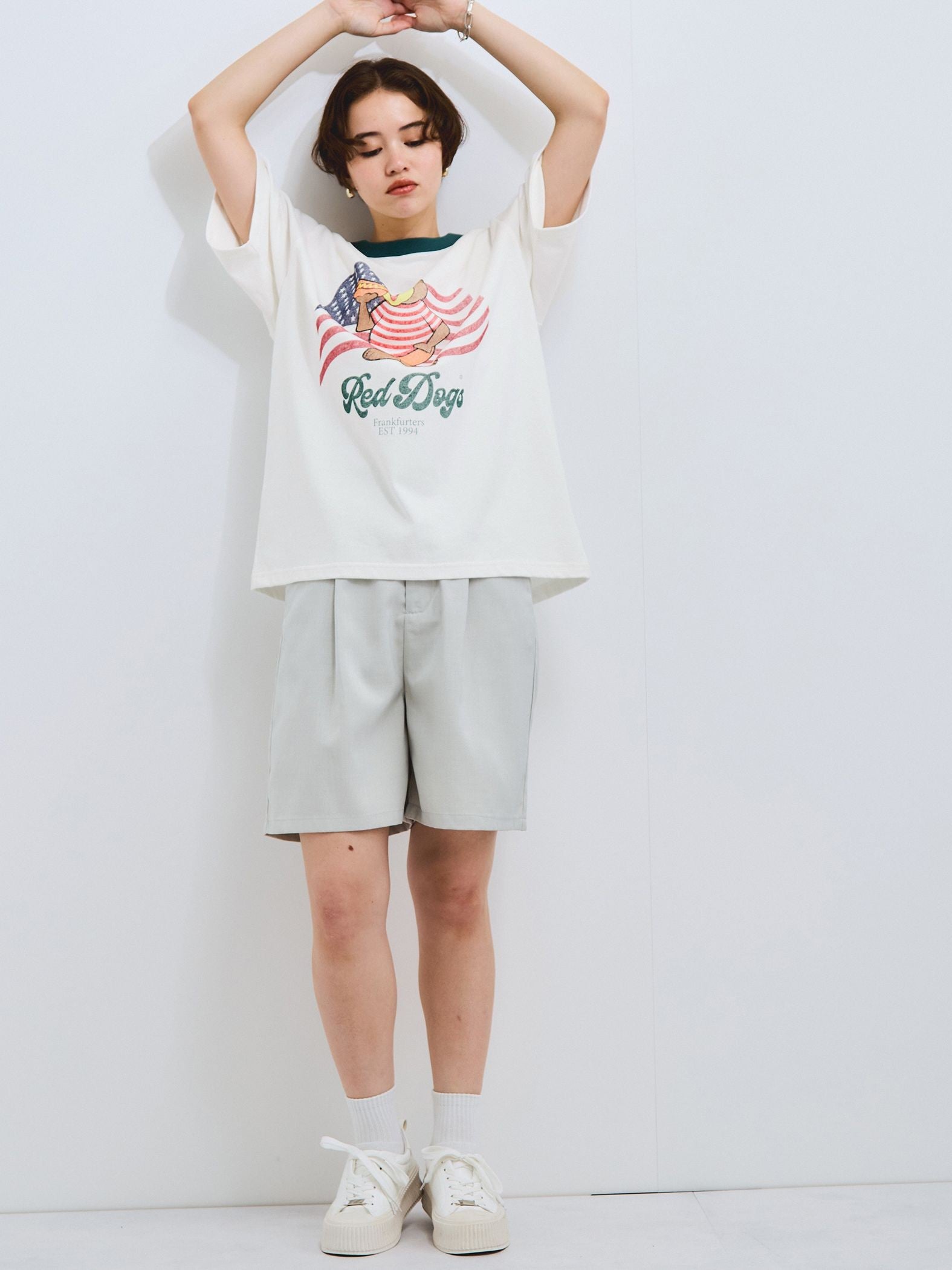 ヘザーエステルハーフパンツ≪手洗い可能≫