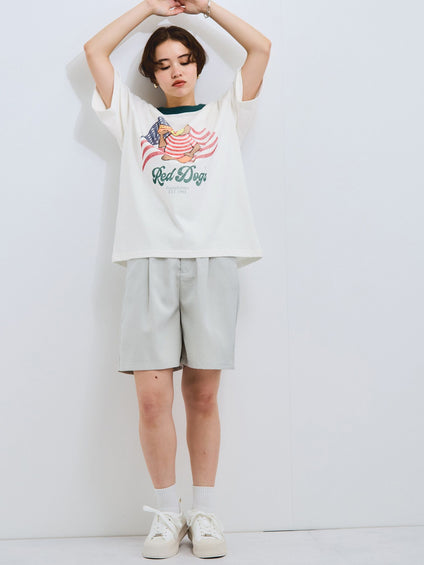 ヘザーエステルハーフパンツ≪手洗い可能≫