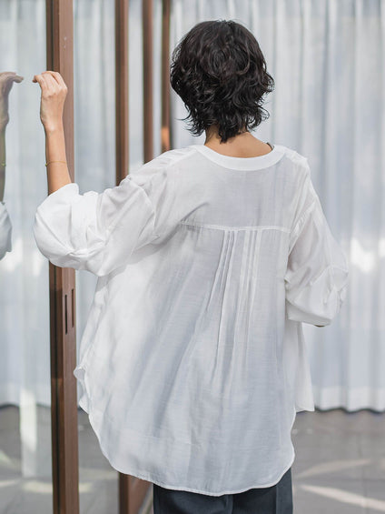 【WEB限定】シルキーローンブラウス