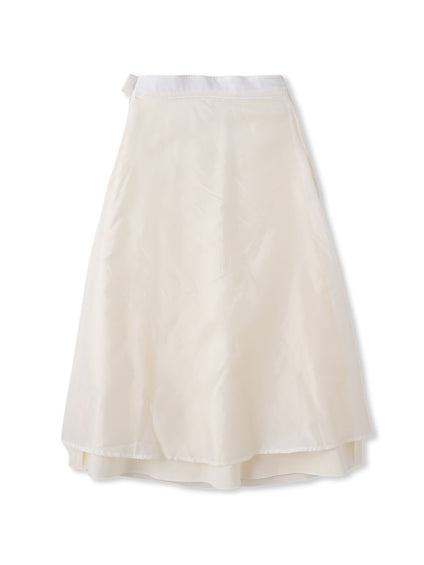 【WEB限定】ライトジャージメルトンスカート≪手洗い可能≫
