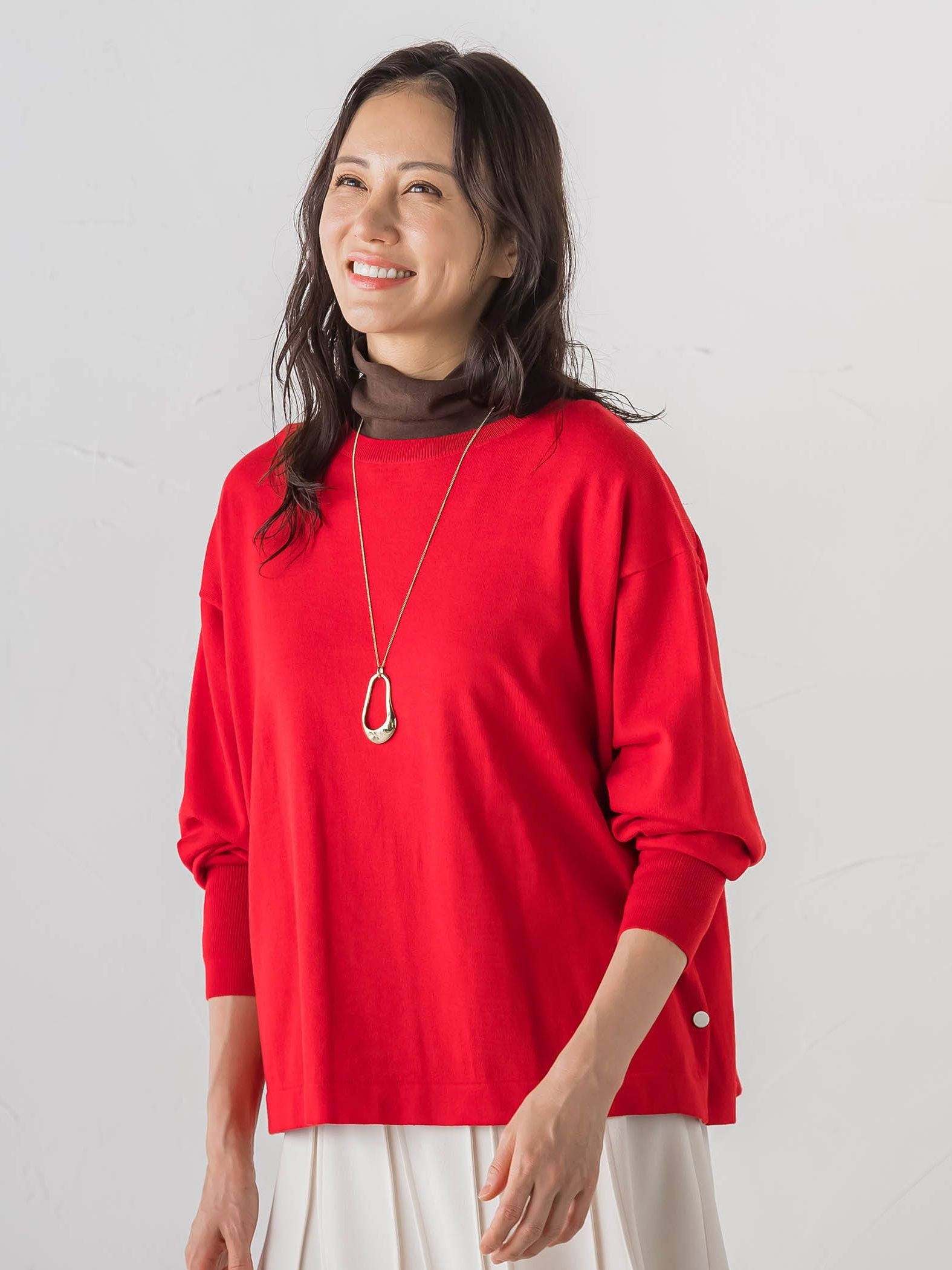 【WEB限定】【Skinea】≪着るスキンケア≫タートルネックカットソー