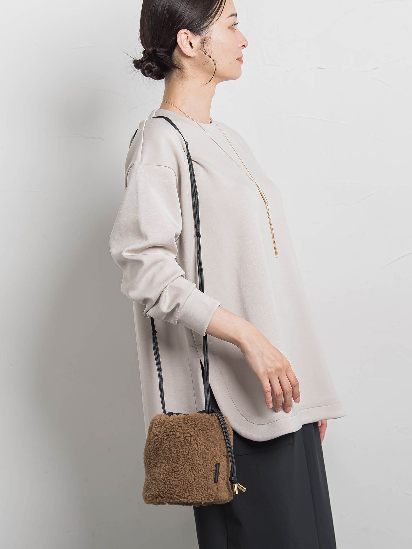 【WEB限定】【VIOLAd'ORO】ボア巾着ミニバッグ　ELMO / V-8925