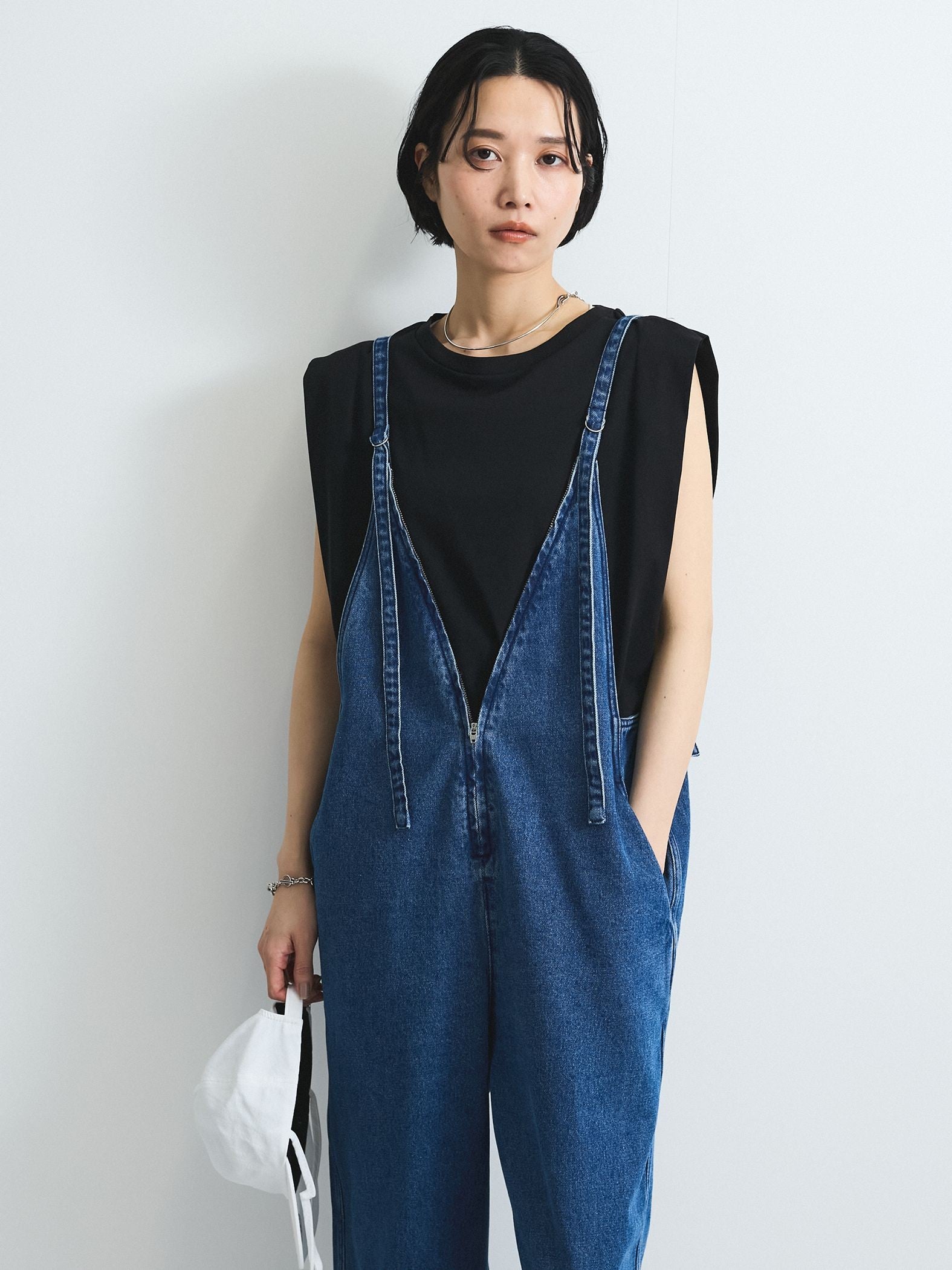 ライトオンスデニムサロペットパンツ≪手洗い可能≫