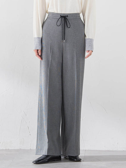 【大きいサイズ】エクセレントウォーム裏起毛ワイドパンツ