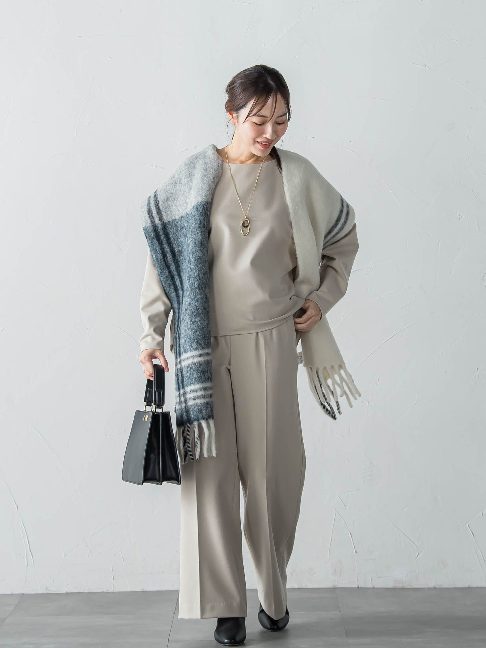 両面起毛T/Rブラウス