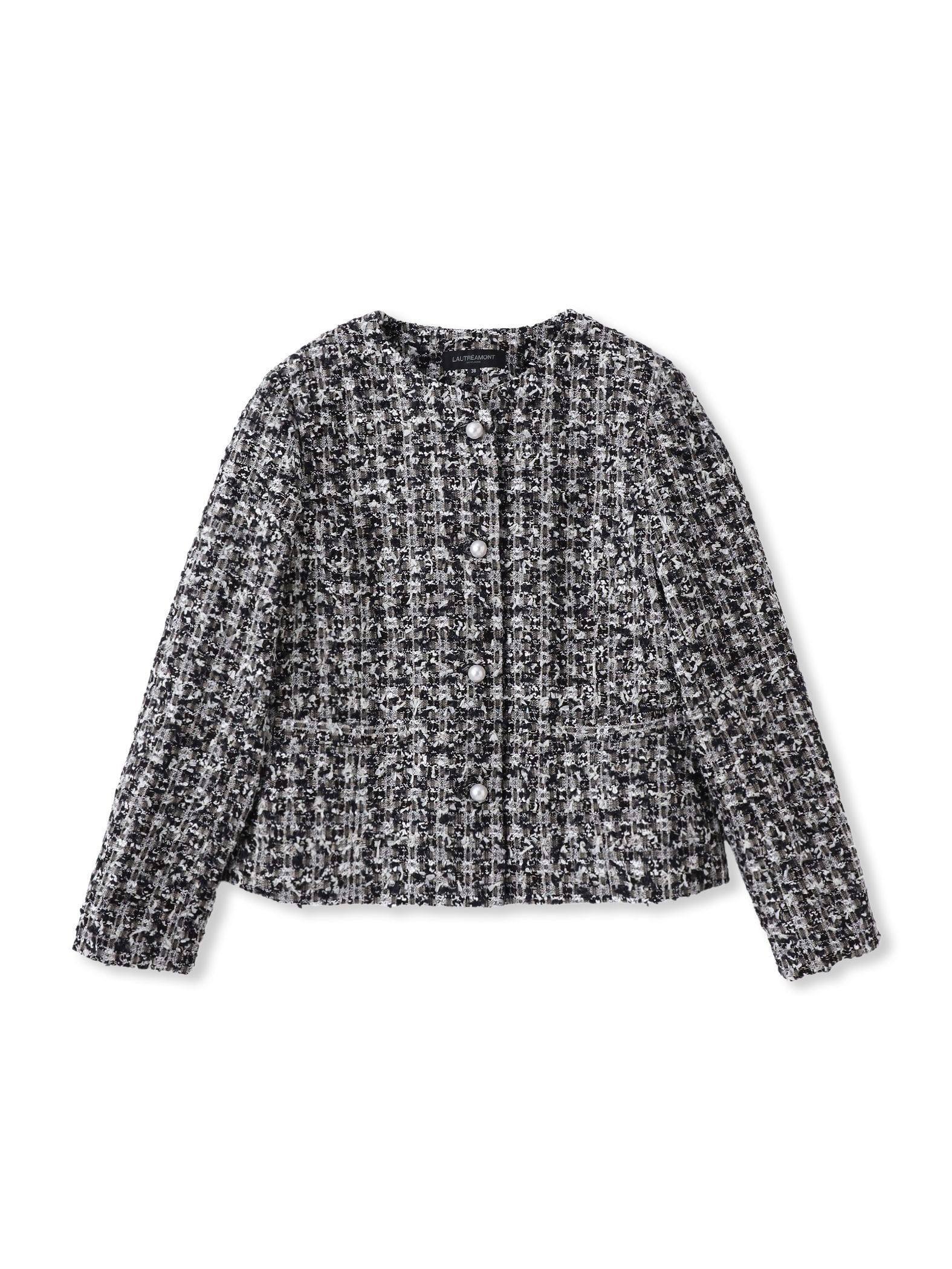 ラメファンシーツイードジャケット