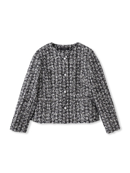 ラメファンシーツイードジャケット