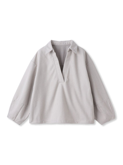 【楽・美・軽】スキッパーブラウス≪手洗い可能≫