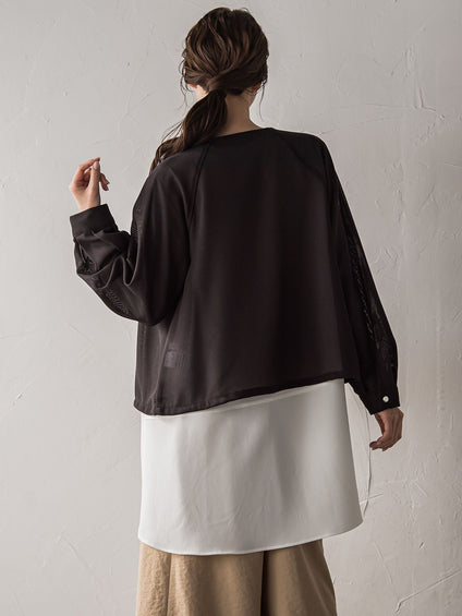 【WEB限定】メッシュブルゾン