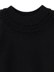 透かし編みノルディックガラニット