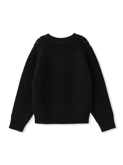 透かし編みノルディックガラニット