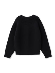 透かし編みノルディックガラニット