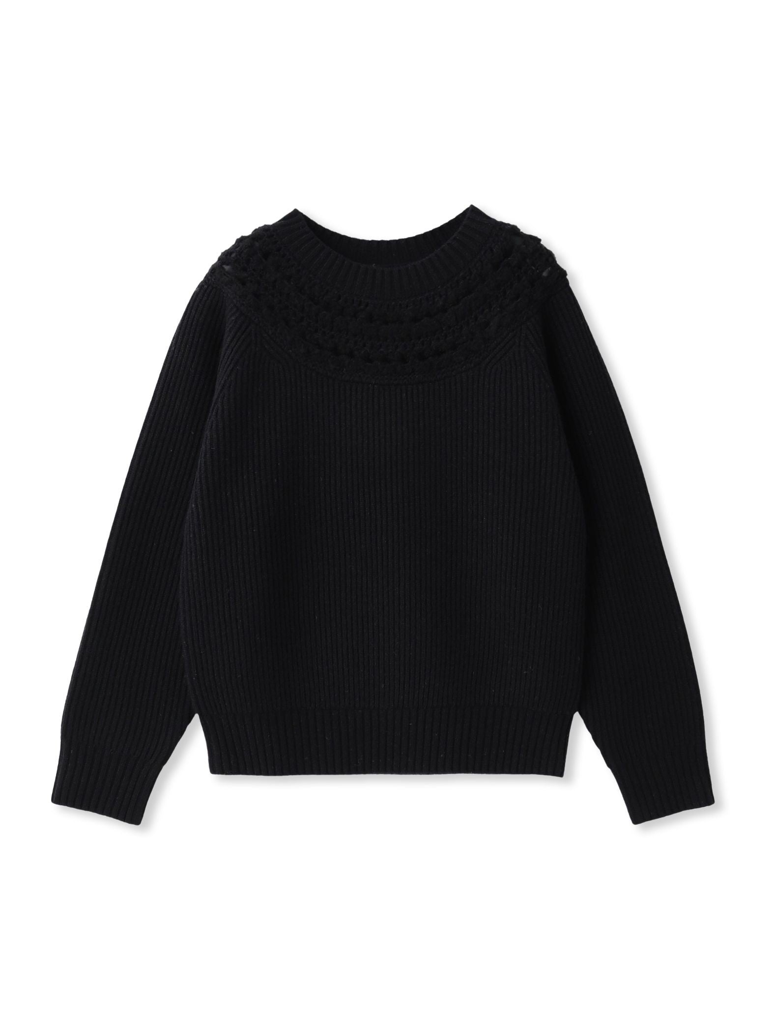 透かし編みノルディックガラニット