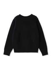 透かし編みノルディックガラニット